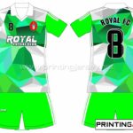 Pembuatan Kaos Futsal Royal FC Desain Abstract