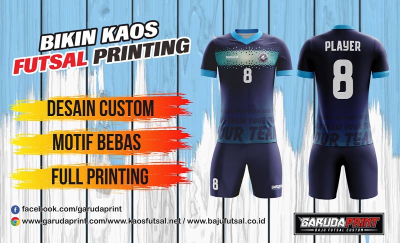 Print Kaos Futsal Di Kota Banjarnegara Bisa Custom Desain