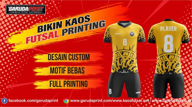 Menerima Pembuatan Jersey Futsal Full Printing Di Kota Singaparna