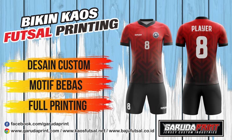 Printing Jersey Futsal Di Kota Sendawar Gratis Desain